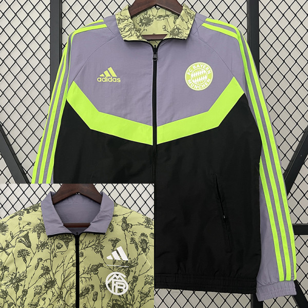 24/25 Bayern Grey & Green Double Sided Windbreaker (双面风衣)