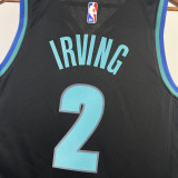 22/23 Dallas Mavericks IRVING #2 Blue Black Top Quality Hot Pressing NBA Jersey