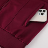 25/26 Ajax Maroon Jacket Tracksuit#06