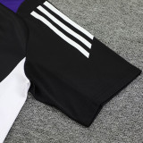 24/25 RMA  Black(Purple Shoulders) Training Shirts(黑色紫肩）