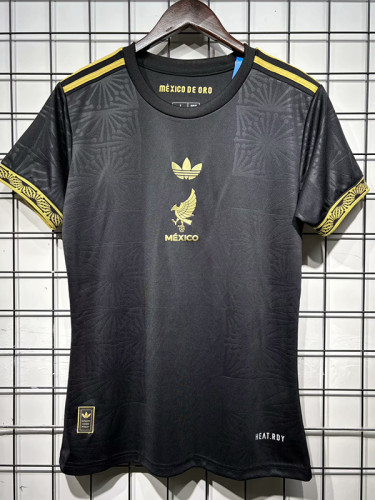 25/26 Mexico Black Gold Cup Digital Printing Plate  Women Soccer Jersey黑金杯数码印版#女