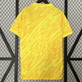 2024  France Goalkeeper Yellow  Fans Soccer Jersey