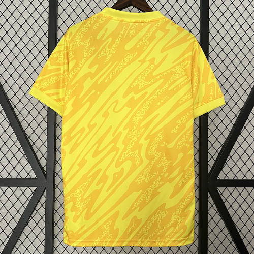 2024  France Goalkeeper Yellow  Fans Soccer Jersey