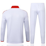 25/26 Bayern 125th Anniversary Edition White Kids Half Pull Tracksuit #E2526 (半拉链)