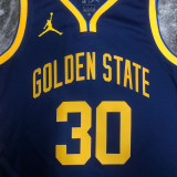 22/23 WARRIORS CURRY #30 Royal blue Top Quality Hot Pressing NBA Jersey (Trapeze Edition)