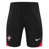 24/25 Portugal Black Training Shorts Pants