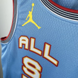 24/25 ALL-STAR JAMES # 23 Light  Blue Top Quality Hot Pressing NBA Jersey