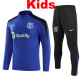 25/26 BAR Blue Kids Half Pull Tracksuit  (童装、半拉链)