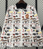 2024 Man Utd Black& White Graffiti& Double sided Windbreaker (双面风衣)