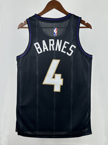 24/25 Raptors BARNES # 4 City Edition Top Quality Hot Pressing NBA Jersey