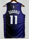 22/23 KINGS SABONIS #11  Flying Man Limited EditionTop Quality Hot Pressing Retro NBA Jersey