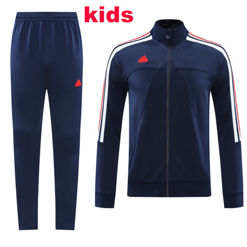 24/25 AJ20 Royal Blue kids Jacket Tracksuit(童装）
