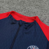 24/25  PSG Royal blue Player version Half Pull Tracksuit  (半拉链)