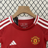 24/25 Man Utd Home Kids Soccer Jersey