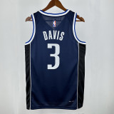 22/23 Dallas Mavericks DAVIS #3 Royal Blue Flying Man Top Quality Hot Pressing NBA Jersey