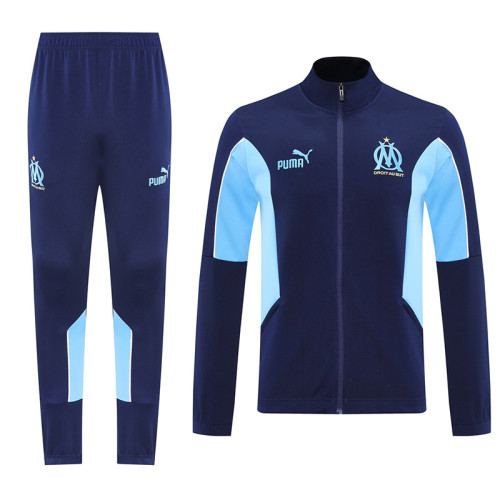 25/26 Marseille Royal Blue Jacket Tracksuit#01