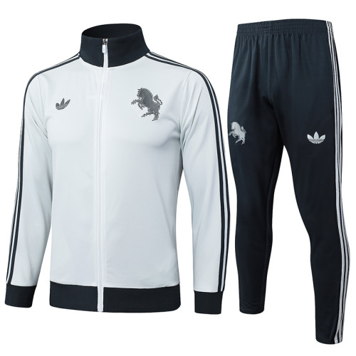 24/25 JUV Light Grey Retro Edition Jacket Tracksuit #A840
