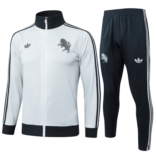 24/25 JUV Light Grey Retro Edition Jacket Tracksuit #A840