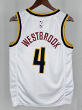 NUGGETS Wei Shao # 4 White Top Quality Hot Pressing NBA Jersey