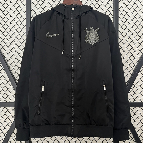24/25 Corinthians Black Windbreaker