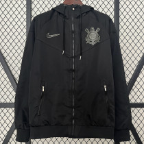 24/25 Corinthians Black Windbreaker 24/25 Corinthians Black Windbreaker