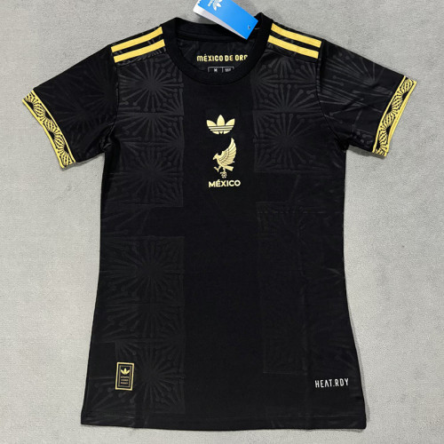 25/26 Mexico Golden Cup Edition Black (Embroidery seal) Women Soccer Jersey#女刺绣脚章