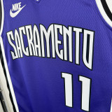 24/25 KINGS SABONIS #11 Purple Top Quality Hot Pressing Retro NBA Jersey