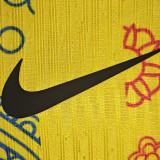 25 /26 BAR Yellow Special Edition Player Version Soccer Jersey(黑色spotify)