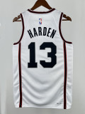 24/25 ROCKETS HARDEN #13White City Edition Home Top Quality Hot Pressing NBA Jersey