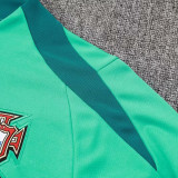 24/25 Portugal Light Green Half Pull Tracksuit (半拉链)