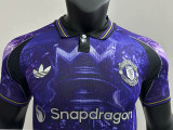 25/26 Man Utd Crown Purple Special Edition Blue Player Version Soccer Jersey