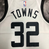 22/23 TIMBERWOLVES TOWNS #32 White City Edition Top Quality Hot Pressing NBA Jersey