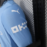 24/25 Man City Home Long Sleeve Player Version Soccer Jersey(长袖)