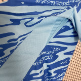 2024 Portugal Goalkeeper Blue  Fans Soccer Jersey