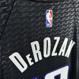 22/23 Kings DeROZAN #10 Black Flying Man Top Quality Hot Pressing NBA Jersey飞人版