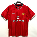 2000/2002 Man Utd Home Retro Soccer Jersey