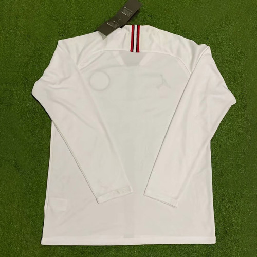 2018/2019 PSG Paris Jordan White Long Sleeve Retro Soccer Jersey (长袖)