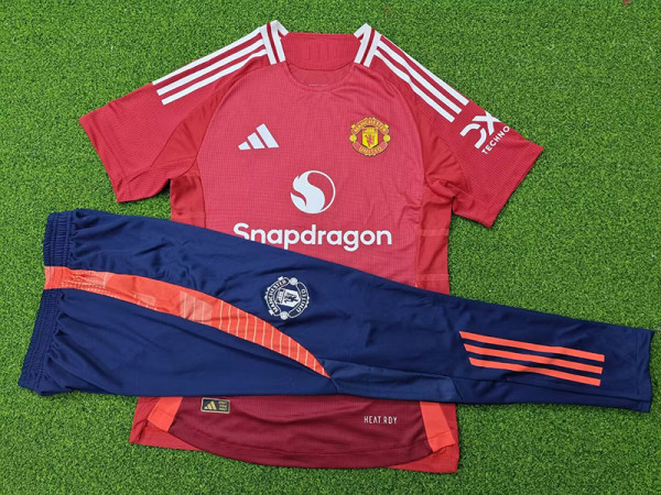 24/25 Man Utd  Home Player Version Suit Soccer Jersey