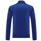 24/25 JO Blue Half Zipper Sportswear # 810蓝彩(半拉链)