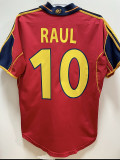 2000 Spain Home Retro Soccer Jersey(No number不带号）