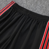 24/25 Man Utd Black Retro Edition  Half Pull Tracksuit #B2506 (半拉链)