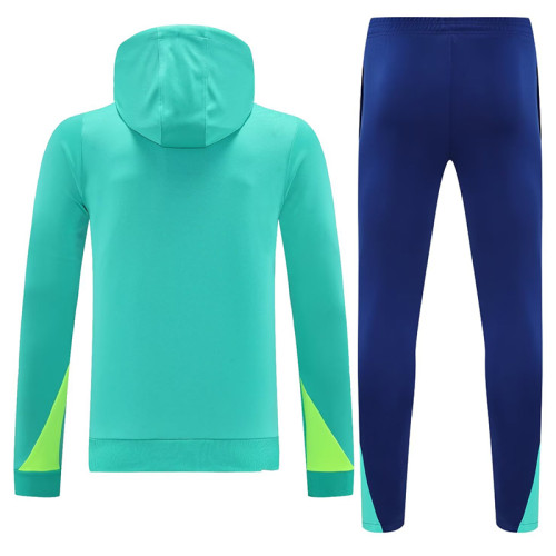 24/25 Brazil Blue Hooded  Tracksuit