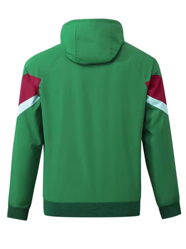 2024 Portugal Green hooded Windbreaker