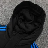 24/25 Cruzeiro Black Hooded Cotton Coat 黑连帽棉衣