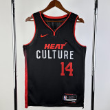 23/24 HEAT HERRO #14 Black City Edition Top Quality Hot Pressing NBA Jersey (V领）