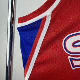 96/97 76ERS IVERSON  # 3 Red Newcomer Top Quality Hot Pressing Retro NBA Jersey