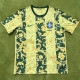 24/25 Brazil Yellow Pattern Soccer Jersey