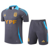 24/25  Argentina Grey Training Short Suit （胸前广告 YPF）