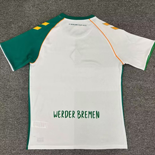 2025 Werder Bremen Special Edition White Green Fans Soccer Jersey