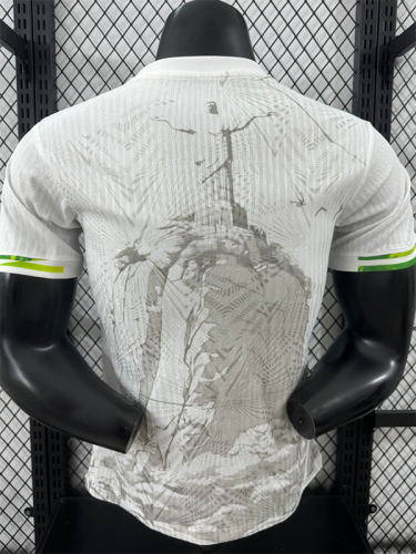 25/26 Brazil Christ statue White  Player Version Soccer Jersey